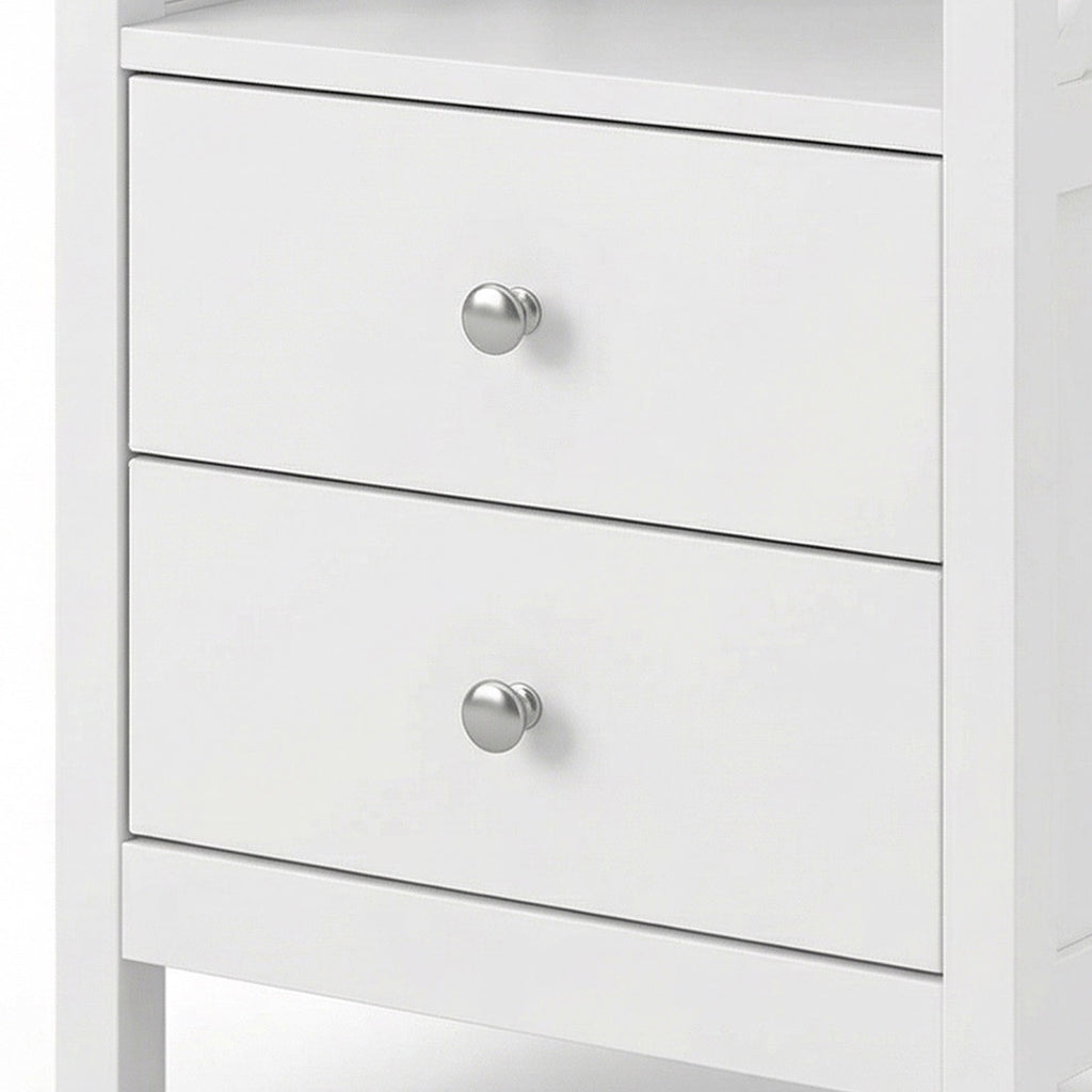 Levede Bedside Table Nightstand Side End Table 2 Drawers Storage Bedroom Cabinet-2050056781207572485