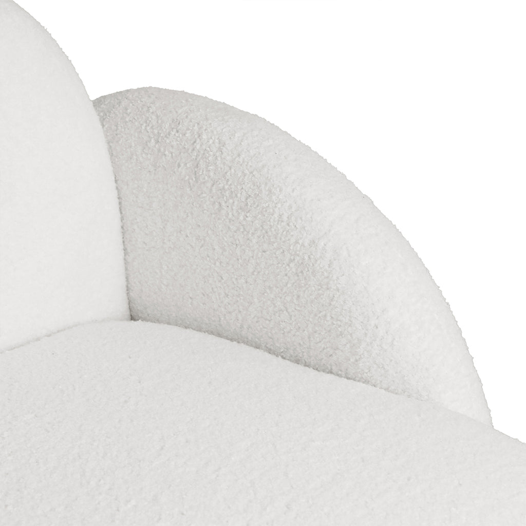 Levede Sofa Chair Fleece Upholstered Single White-2006732843727851525