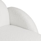 Levede Sofa Chair Fleece Upholstered Single White-2006732843727851525