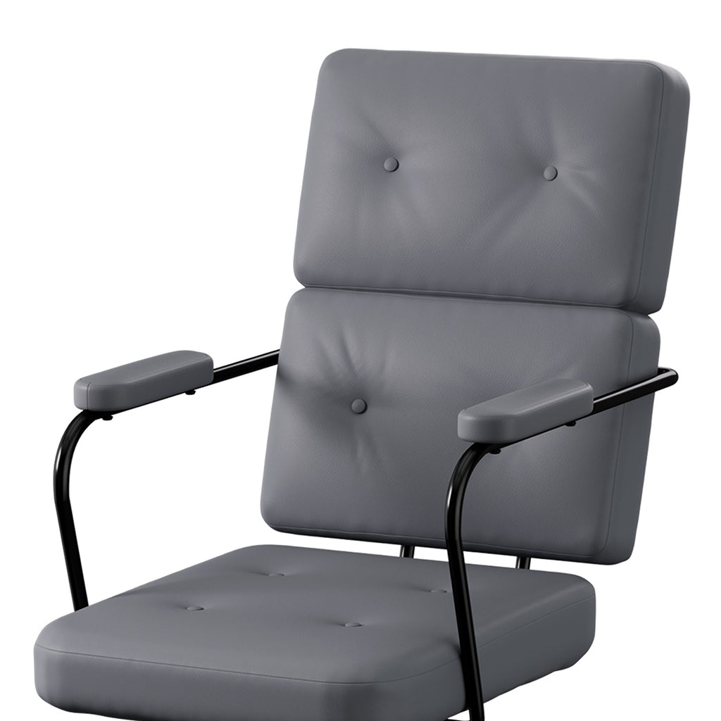 LEVEDE Ergonomic Office Chair Computer PU Grey-2029387206975688709
