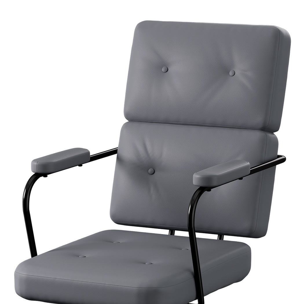 LEVEDE Ergonomic Office Chair Computer PU Grey-2029387206975688709