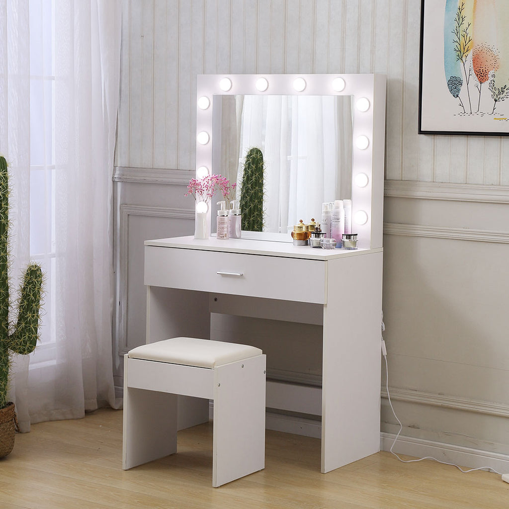 Levede Dressing Table Set Makeup Mirror-2018816910141034502