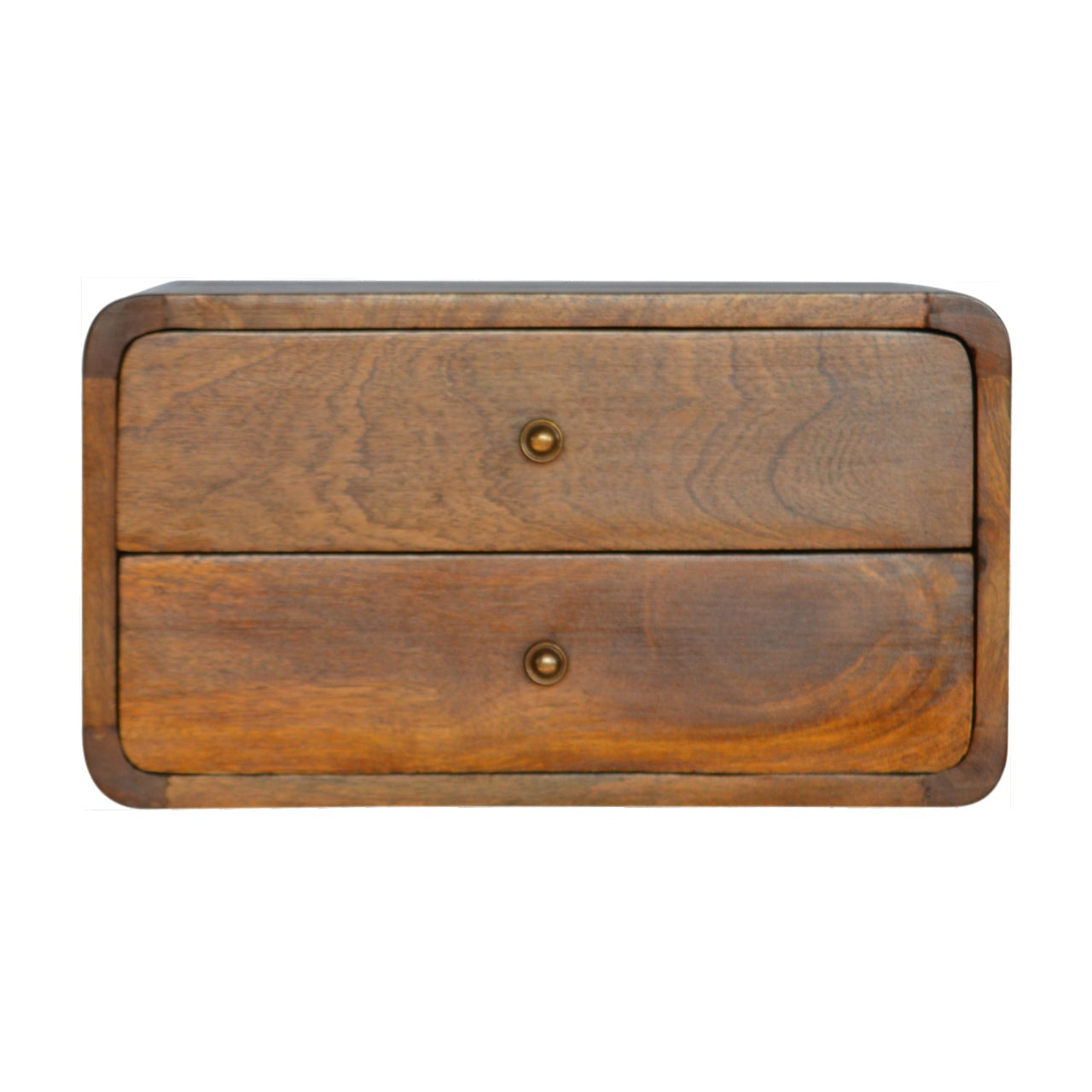 Floating Curved Chestnut Bedside Main image