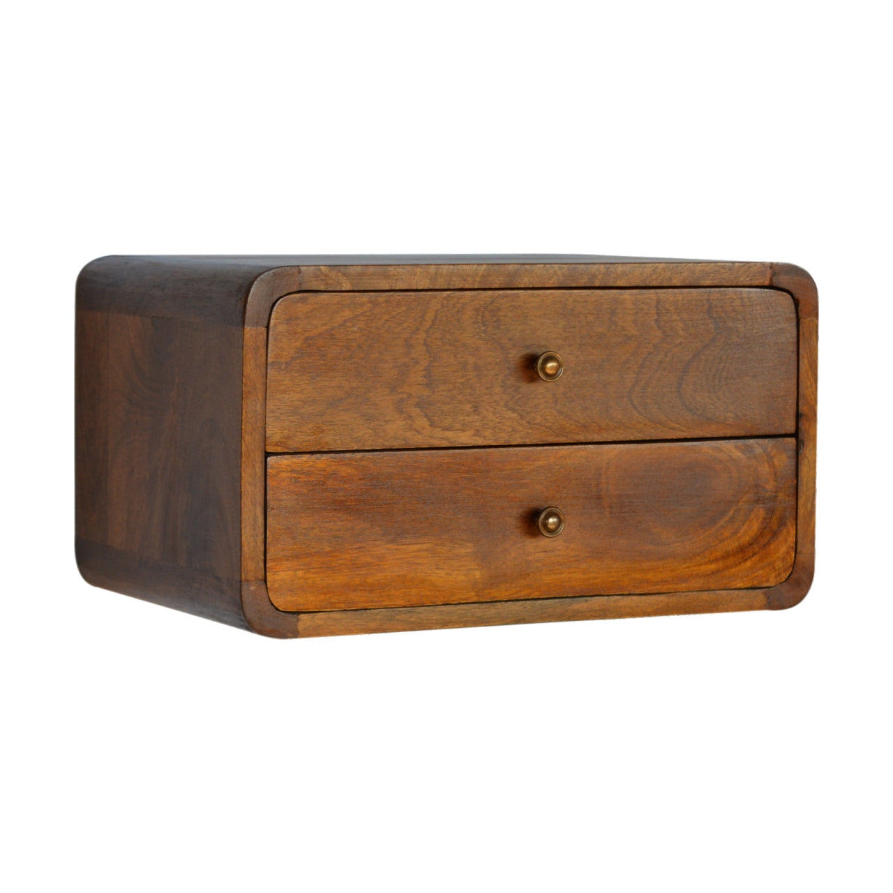Floating Curved Chestnut Bedside Secondary image