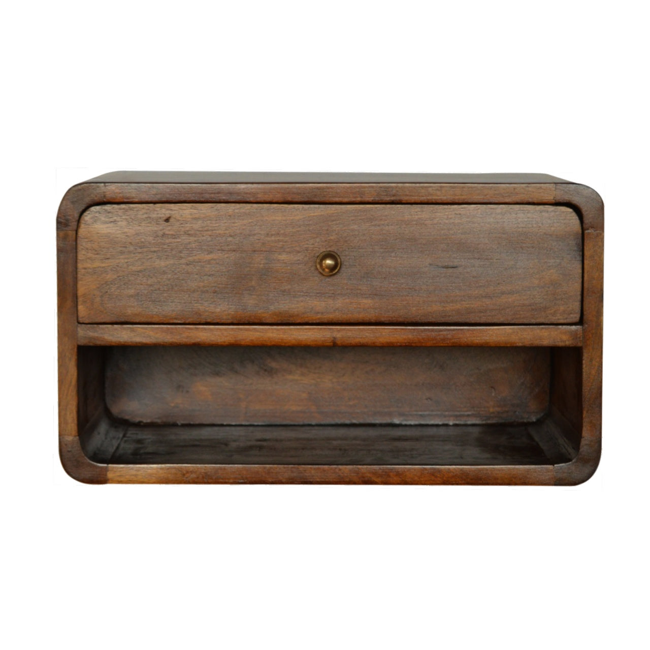 Chestnut Curve Floating Bedside Main image