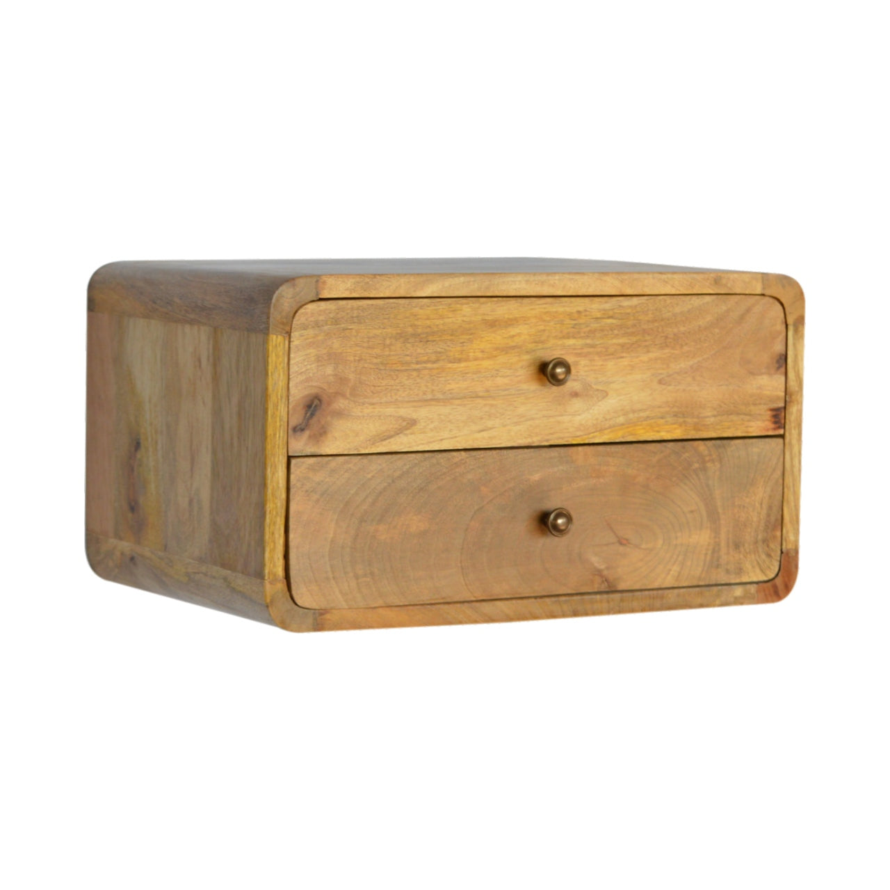 Oak-ish 2 Drawer Floating Bedside Secondary image