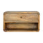 Floating Curve Open Slot Bedside