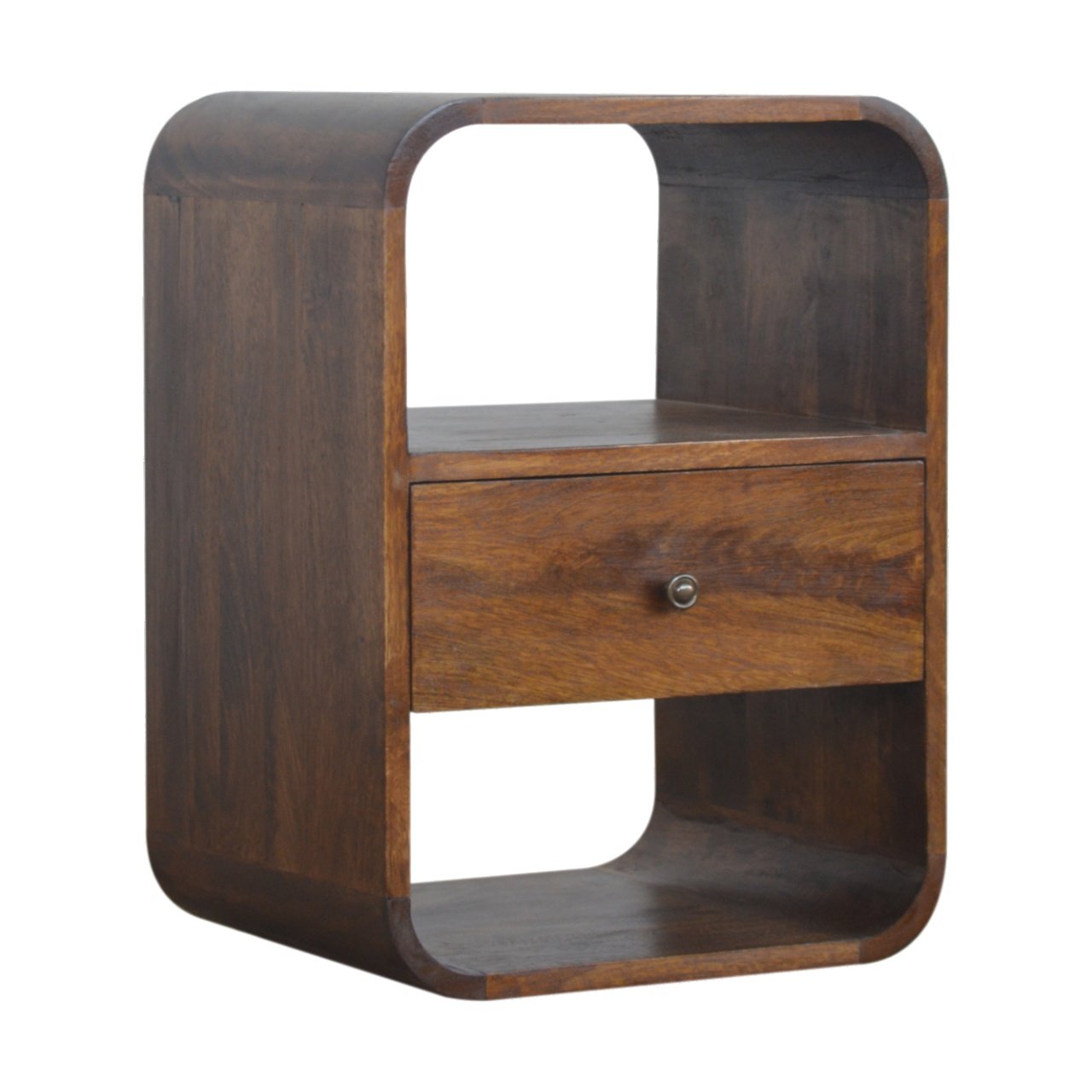 Chestnut Curved Edge Bedside Secondary image